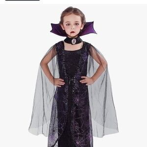 Black and Purple Sheer Dress for Halloween